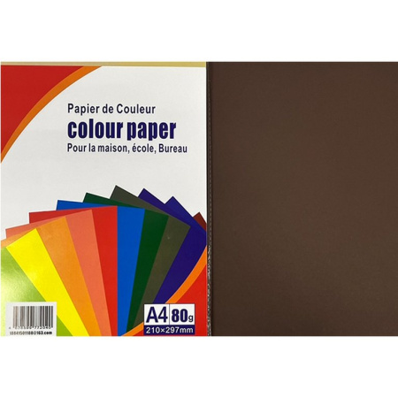 Бумага Color Paper 80 А4, 100 лист/уп, кофе