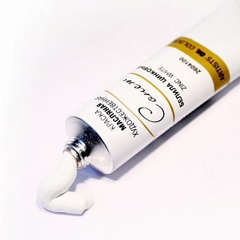 Краска масляная художественная 46мл белила цинковые Сонет