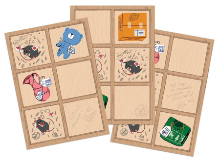 Игра настольная  .8+ с карточками "Почта" (1-4 игрока, 10+ мин) Hobby World