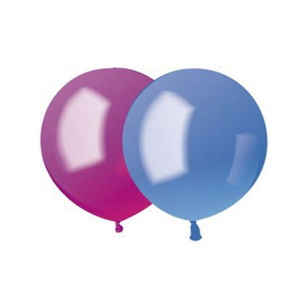 Шар воздушный 14 дюймов (35см) без рисунка ассорти металлик