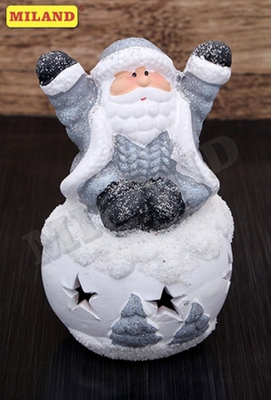 Сувенир новогодний "Дедушка Мороз", с подсветкой, 23х23х4.5 см