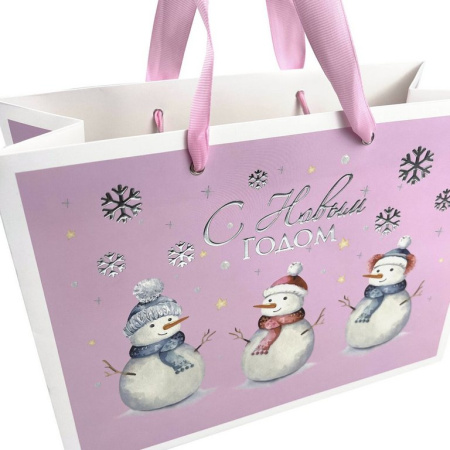 Пакет бумажный НГ 27*20см крафт "Artpaper Wide #1" ЗОЛОТАЯ СКАЗКА, ассорти