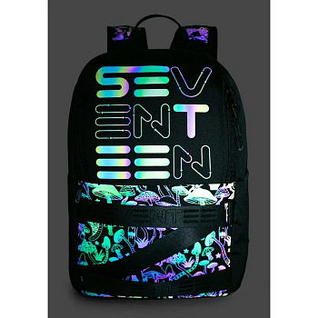 Рюкзак молодежный универсальный Seventeen "Грибы" 42*29*16 см