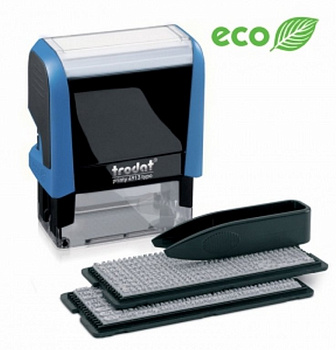 Штамп самонаборный  5 стр 58х22 мм 2 кассы Trodat, корпус синий