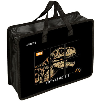 Папка для тетрадей А4 на молнии с ручками deVENTE "T-Rexl" с расширением 10 см