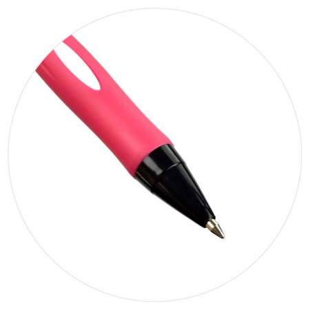 Ручка шариковая авт. с рис. Феникс + "Тропические фрукты" 0,7мм синяя, ассорти