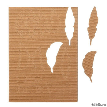Вырубные картинки "Перышки" 11*16см