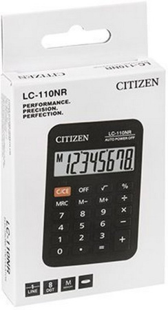 Калькулятор карм. Citizen LC-110NR (8 разр., 87*58*12мм)