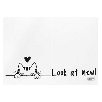 Клеёнка д/труда ЭВА 42*30 см "Кошачьи ушки"