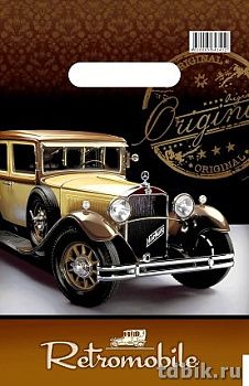 Пакет пробивной 20*30см (30 мкм) "Ретромобиль" ПВД