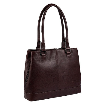 Сумка женская Dr.Koffer 34х27х9см см, нат.кожа коричневая