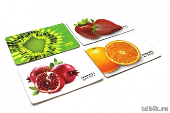Карман для кредитных, дисконтных карт, пропусков Фрукты