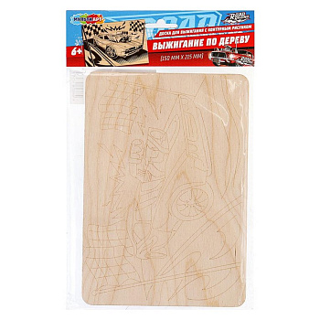 Выжигание "Хот виллс" 20*22 см, МУЛЬТИ АРТ (панно с рисунком)