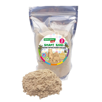 Песок  кинетический, цв. песочный, 2000г BRAUBERG KIDS