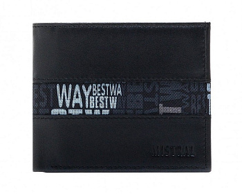 Портмоне мужское Mistral, черное