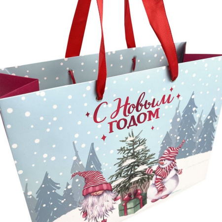 Пакет бумажный НГ 27*20см крафт "Artpaper Wide #1" ЗОЛОТАЯ СКАЗКА, ассорти