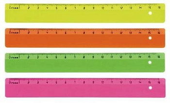 Линейка 16 см. пласт. Стамм "NEON"