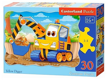 Пазлы MIDI  30 дет. "Экскаватор" Castor Land 4+
