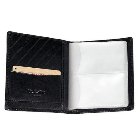 Визитница Dr.Koffer 13*11см на 48 визитки, черный