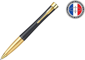 Ручка шариковая Parker Urban Core  Muted Black GT M, синяя