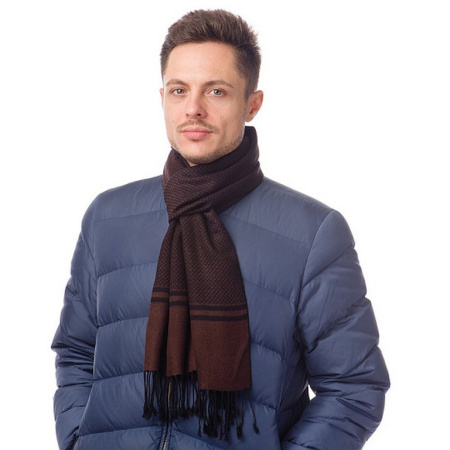 Шарф мужской Dr.Koffer 30x192 см, 50% шелк, 50% вискоза