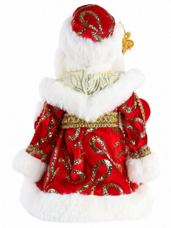 Фигурка "Дед Мороз" 30см в красном костюме (музыкальный)