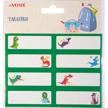Наклейка для подписи тетрадей "Raptor City" deVENTE, 8 шт/уп