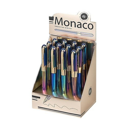 Ручка шариковая Bruno Visconti "Monaco Pearl" 0,5мм синяя (темно-синий корпус)