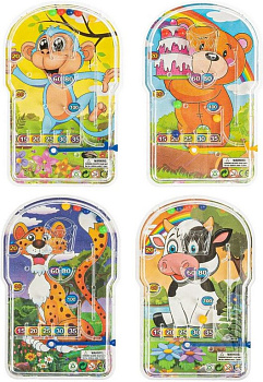 Игрушка Пинбол "Звери" пластик Bondibon