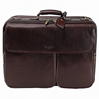 Сумка дорожная Dr.Koffer, с портпледом, цвет коричневый