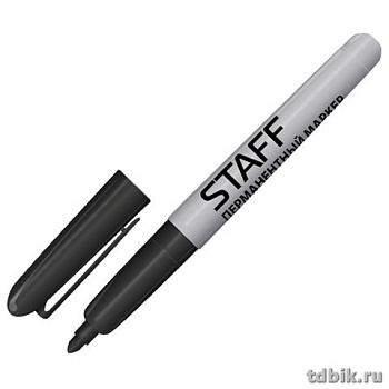 Маркер перманентный  2,0 мм STAFF круглый, черный