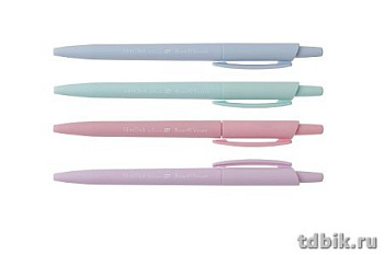 Ручка шариковая авт. Bruno Visconti SlimClick "Zefir" антискольз. 0,5мм синяя (линия 0,3мм)