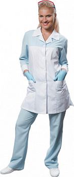 Спецодежда Костюм "Биоритм" р-р 44-46/170-176, цвет бело-голубой