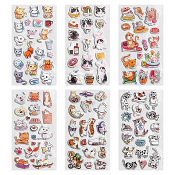 Наклейки  9,5*18 см FUNSTER "Котики" зефирные