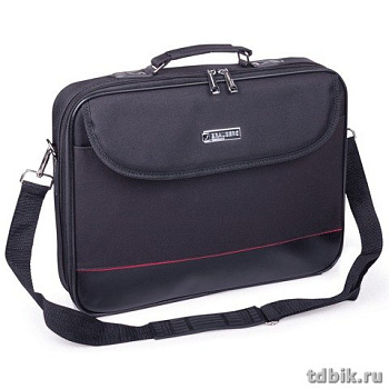 Сумка для ноутбука с отделением для планшета "Brauberg Profi" 15,6" (300*400*70мм) черная, ткань