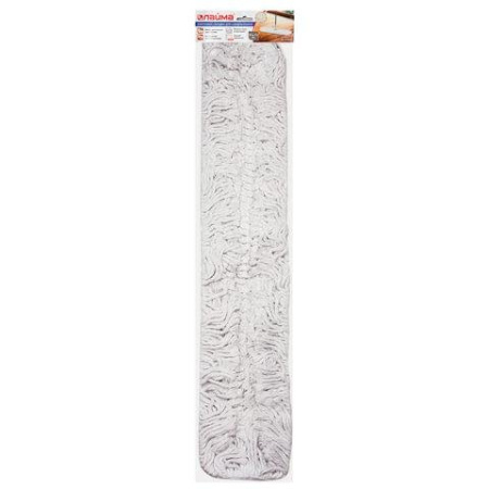 Моп для швабры LAIMA (хлопок) для цельной швабры-рамки 90 см, карман и завязки