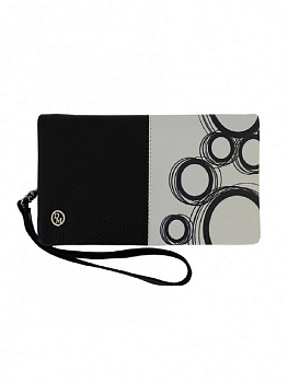 Портмоне D.Morelli "Duo-2" нат. кожа, черно-белое