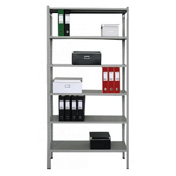 Стеллаж металлич. архивный с 6-ю полками (2000*1000*400мм) Практик MS