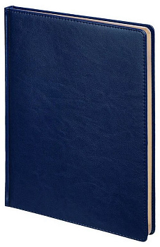 Ежедневник без дат А4, 210*297 мм Альт "SIDNEY NEBRASKA" синий, золотой срез