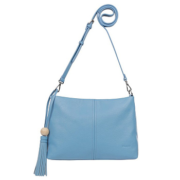 Сумка женская Palio 31*22*8см, нат. кожа, голубой