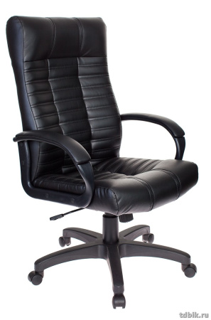 Кресло руководителя Бюрократ KB-10/BLACK (искусственная кожа, цв. черный)