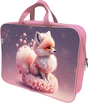 Папка для тетрадей А4 на молнии с ручками Lamark "Зефирка"