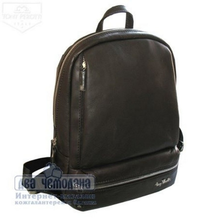 Рюкзак женский Tony Perotti 24*31*15 см, нат. кожа, черный