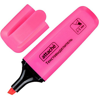 Текст-маркер Attache розовый, 1-5мм