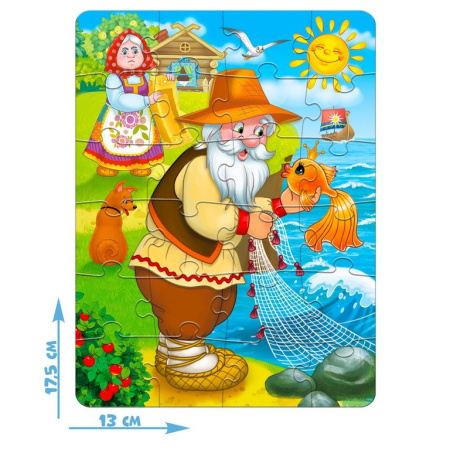 Пазлы   24 дет. "Сказка о рыбаке и рыбке" Puzzle Time
