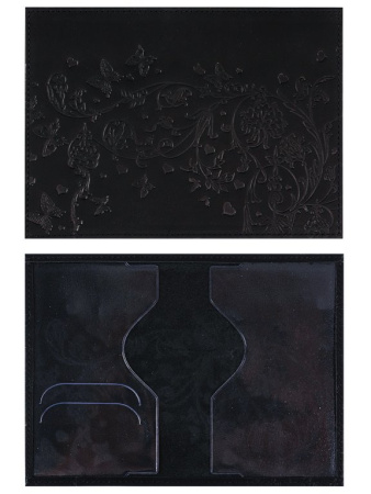 Обложка для паспорта MILAND "Вдохновение" нат. кожа, черная