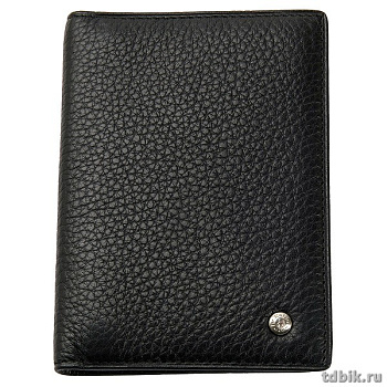 Обложка для автодокументов Dr.Koffer нат. кожа, черный + красный