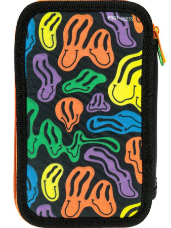 Пенал 3 отд. для мальчика Prof-Press "Кривые смайлики" 190*115 (ткань)