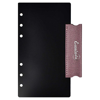 Разделитель сменный для кредитных, дисконтных карт, пропусков, кожзам, пластик черный