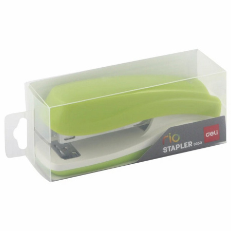 Степлер 24/6 до 15л Deli "Rio" ассорти